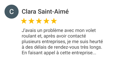 Avis Google ALSACE VOLET ROULANT 67
